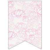 Floral alfabet Happy Birthday banner (Eerste vlag)