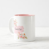 Floral Alhamdulillah Musulman Mug (Devant gauche)