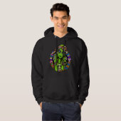 Floral Alien Hippie Hoodie (Voorkant volledig)