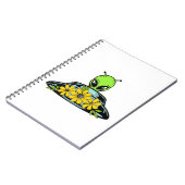 Floral Alien Spaceship Notitieboek (Linkerzijde)