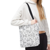 Floral All-Over-Print Canvas tas–Aangepaste naam o Draagtas