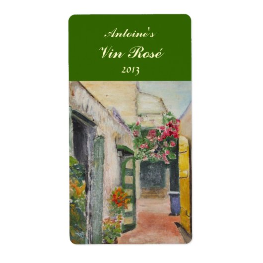 Floral Alley Wijnlabel Etiket (Voorkant)