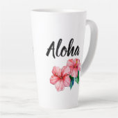 Floral Aloha Coffee Latte Mok (Rechterhoek)