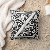 Floral Alphabet Monogram Letter Z Kussen (Deken)