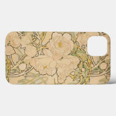 Floral Alphonse Mucha Peonies GalleryHD Case-Mate iPhone Case (Achterkant (horizontaal))