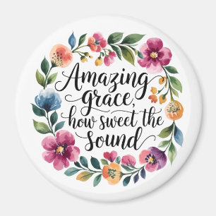 Floral Amazing Grace Magneet