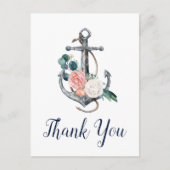 Floral Anchor | Summer Bedankt Briefkaart (Voorkant)