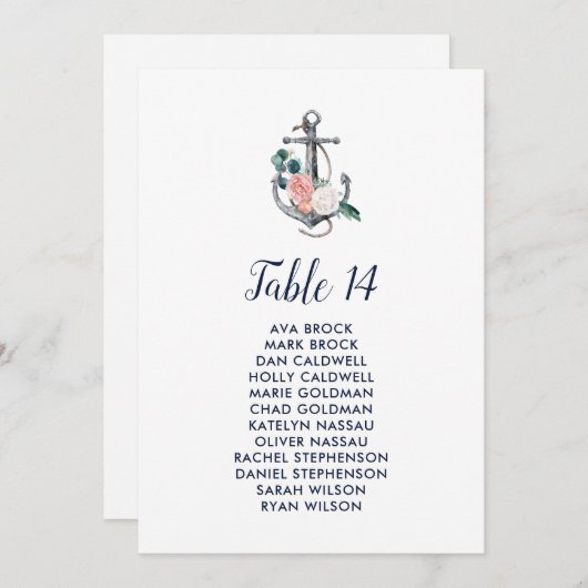 Floral Anchor | Zitgrafiek voor het zomeraantal (Voorkant / Achterkant)