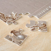 Floral and Pearl Embellishments Jigsaw Puzzle (Côté)