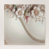 Floral and Pearl Embellishments Jigsaw Puzzle (Horizontal)