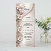 Floral and Pearl Embellishments Menu (Debout devant)