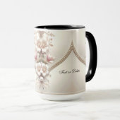 Floral and Pearl Embellishments Mug (Devant droit)