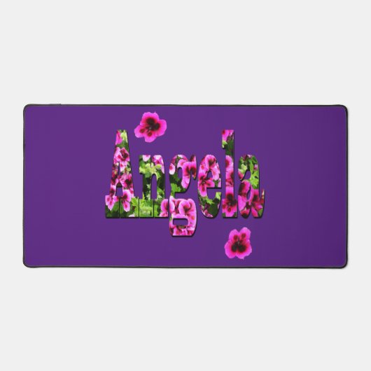 Floral Angela Nom, Mat de bureau (Recto)