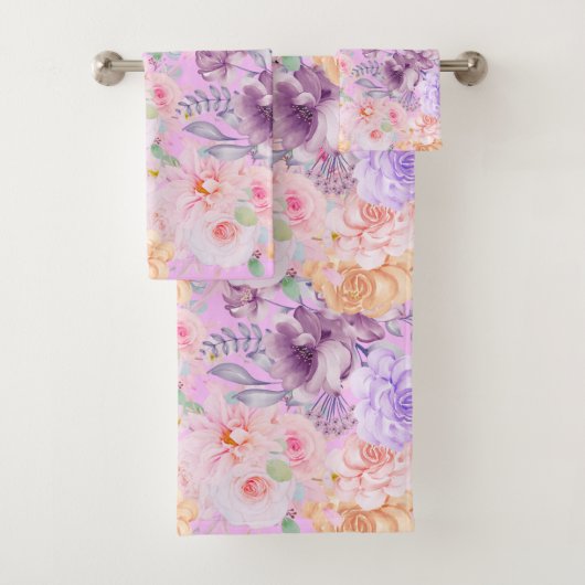 Floral anglais Tea Garden Pastel Towel (En situation)