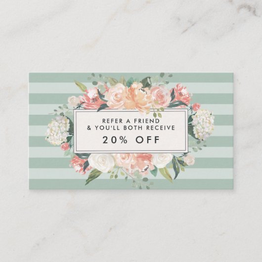 Floral antique | Référence de la bande de mesure (Devant)