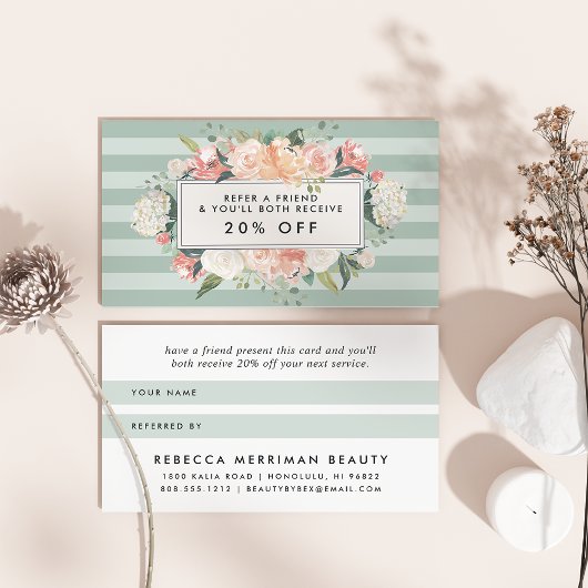 Floral antique | Référence de la bande de mesure