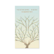 Floral antlers deer head woods god illustration