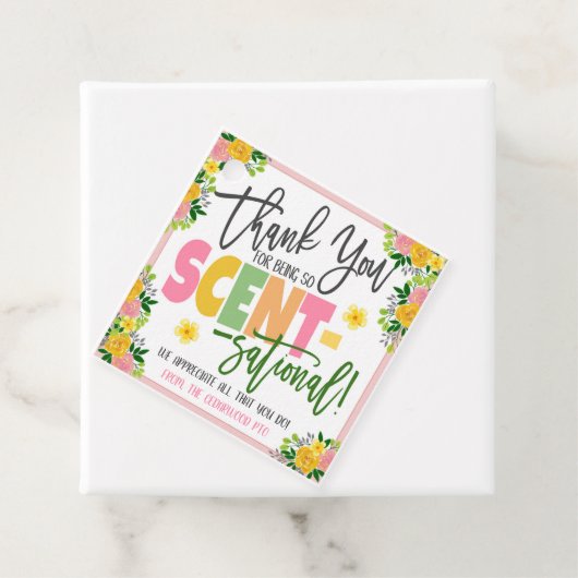 Floral Appreciation Gift Label (In situ)