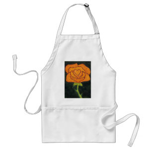 Floral Apron "Roos hart #2" Standaard Schort