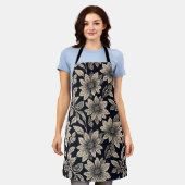 Floral Apron Schort (Gedragen)