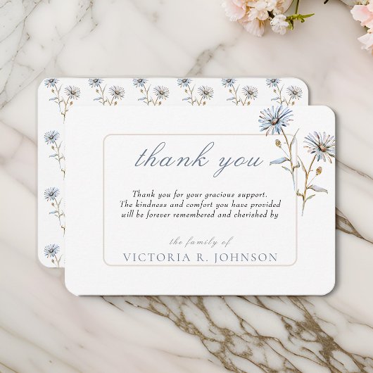 Floral Aquarelle Daisy Funeral Merci