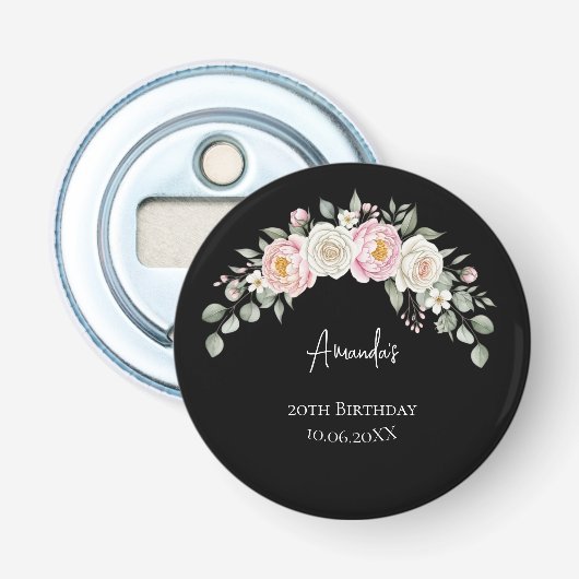 Floral Arch Birthday Personalized Opener (Voorkant)