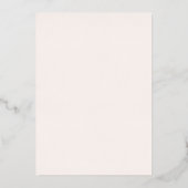 Floral Arch FOIL Photo Faire-part de mariage (Verso)