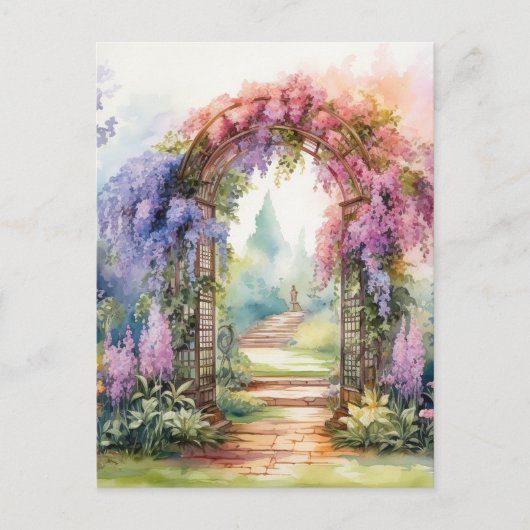Floral Arch Landscape Briefkaart (Voorkant)