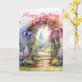 Floral Arch Landscape Kaart (Gele Bloem)