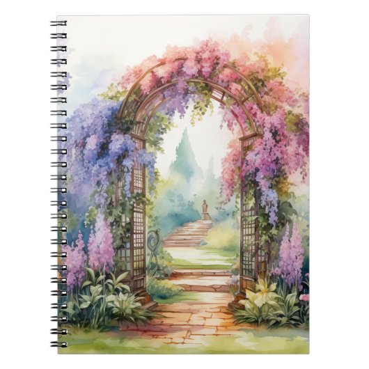 Floral Arch Landscape Notitieboek (Voorkant)
