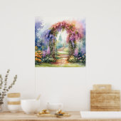 Floral Arch Landscape Poster (Keuken)
