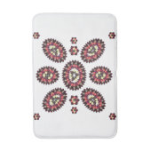 Floral Argyle Badmat (Voorkant Verticaal)