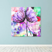 Floral Art Canvas Afdruk (Insitu (Houten vloer))