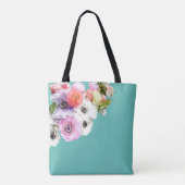 Floral Art Canvas tas (Achterkant)