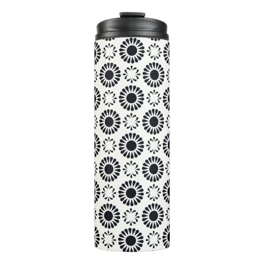 Floral Art Deco Pattern Thermosbeker (Voorkant)