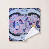 Floral Art déco Vintage antique (Gant de toilette)