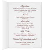 Floral art deco Wedding Menu (Binnen (Rechts))