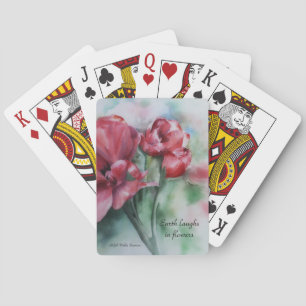 Floral Art Earth Laughs in Flowers Plays Pokerkaarten