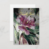 Floral Art Flat - Hartelijk dank Bedankkaart (Voorkant / Achterkant)