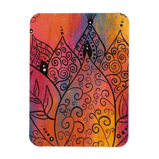 Floral Art Magneet (Verticaal)