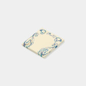 Floral art nouveau lijst post-it® notes (Schuin)
