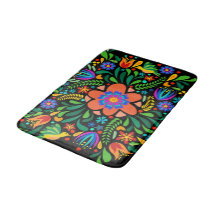 Floral Art patroon badmat