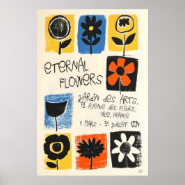 Floral Art Print Abstract Botanical Poster, Nice