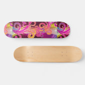 Floral Art Skateboard (Horizontaal)