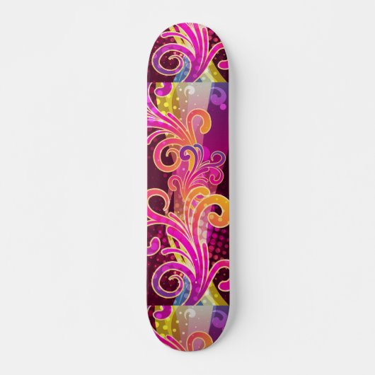 Floral Art Skateboard (Voorkant)