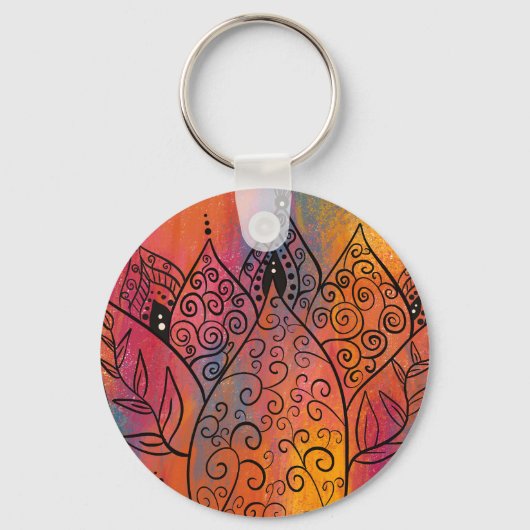 Floral Art Sleutelhanger (Voorkant)