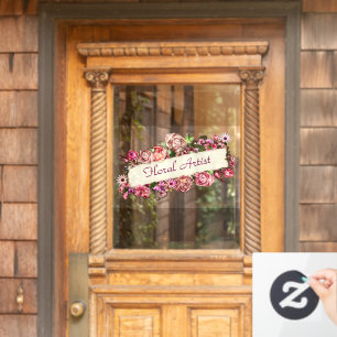  Floral Artist  Flowers Florist Raamsticker
