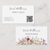  Floral Artistic Visitekaartje (Voorkant / Achterkant)