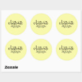Floral Austenite Ronde Sticker (Vel)