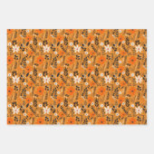 Floral Automne Motif Envelopper les feuilles de pa (Devant)